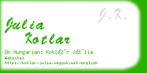 julia kotlar business card